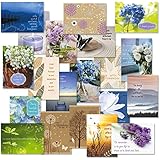 Mega Sympathy Greeting Card Value Pack (Some with Metallic foil) - Set of 40 (20 Designs), Large 5