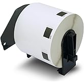 BETCKEY - Compatible Barcode Labels Replacement for Brother DK-1209 (2.4 in x 1.1 in), Use with Brother QL Label Printers [1 Roll/800 Labels]