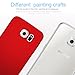 Galaxy S6 Case, ACMBO Ultrathin Micro Matte [Skin Touch Feel] Anti-Fingerprints Non-Slip No-Fade Shockproof Hard PC Phone Case Cover for Samsung Galaxy S6 G9200 G920F G920A G920V G920M, Red