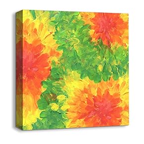 Canvas Wall Art Abstract Bricks Feature...