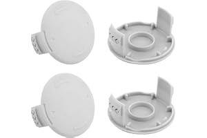 4pcs AC14HCA Replacement Spool Caps for Ryobi Lawnmower, Lawnmower Eater Cover Parts Accessories Compatible with Ryobi One+ 1