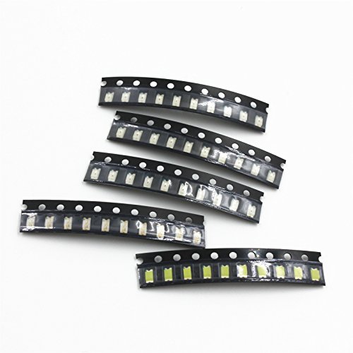 WYPH 1206 SMD SMT Super Bright LED Lamp Light White Red Blue Yellow Green(Each 20pcs) Pack of 100pcs