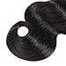 Zemokwa Human Hair Bundles Body Weave Hair Brazilian Hair Bundles 10 Inch 1 Bundle 100g 10A 100% Remy Virgin Hair Weft Unprocessed Natural Black Color Hair Extensions