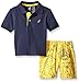 Nautica Baby Boys' 2 Piece Polo and Printed Short Set