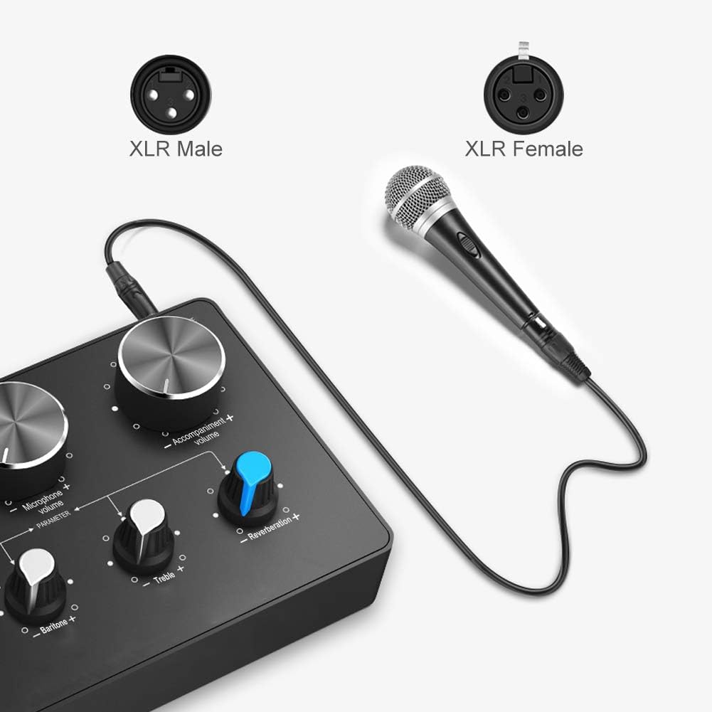 XLR Cable, CableCreation 3FT XLR Male to XLR Female Balanced 3 PIN XLR Microphone Cable Compatible with Shure SM Microphone, Behringer, Speaker Systems, Radio Station and More, Black: Musical Instruments