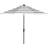 Safavieh Outdoor Collection Iris Fashion Line Auto Tilt 9-inch Umbrella