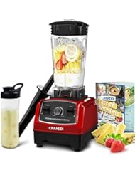 CRANDDI Countertop Blender, with 1500W Base, Professional High-Speed Smoothie Blender with 70oz Pitcher for Family Size Frozen Drinks and Smoothies, Built-in Pulse & 9-speeds Control, Easy Self-Cleaning, YL-010-R