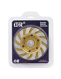 Ocr TM disco de 4 pulgadas para molienda de diamantes de turbo de hormigón para amoladora de ángulo de trabajo duro 12 segs