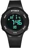 Halffle Waterproof Digital Sport Watch for Men, Multi-Function Large Screen Display Smart Watches, Kids Outdoor Alarm Wrist Watch, Student Timer Smart Watch