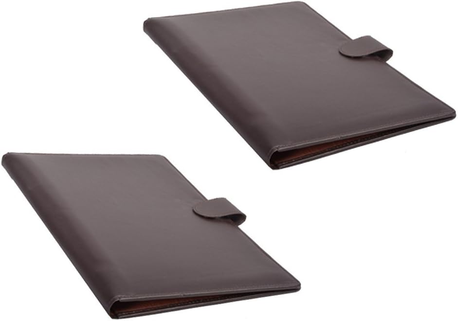 AmazingHind Conference Folder, Leatherite Material Professional Conference Files. Conference Folder A4 for Documents (Black, Size: A4, Set of 2)