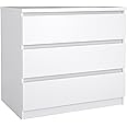 Tvilum Scottsdale 3 Drawer Chest in White High Gloss