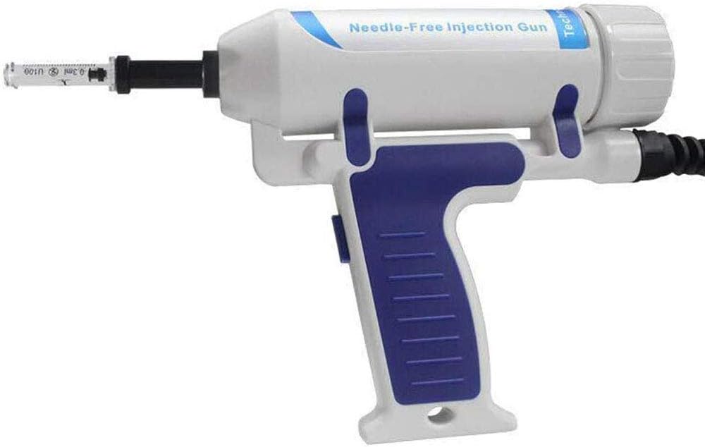 XHLLX Water Oxygen Skin Care Injection Atomizer Gun with Vacuum Pins for Moisturizing Whitening Shrink Pores Remove Wrinkles Beauty Spa Device Home Salon Use