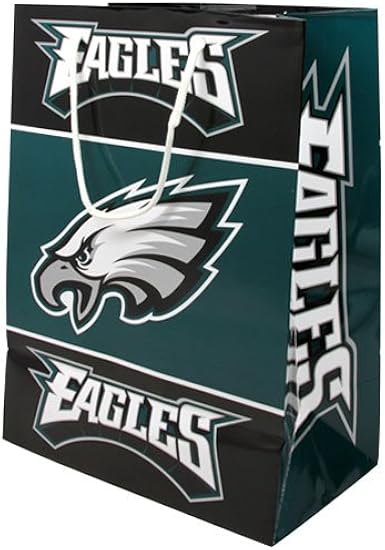Amazon.com  NFL Philadelphia Eagles Gift Bag, Medium, Green  Sports