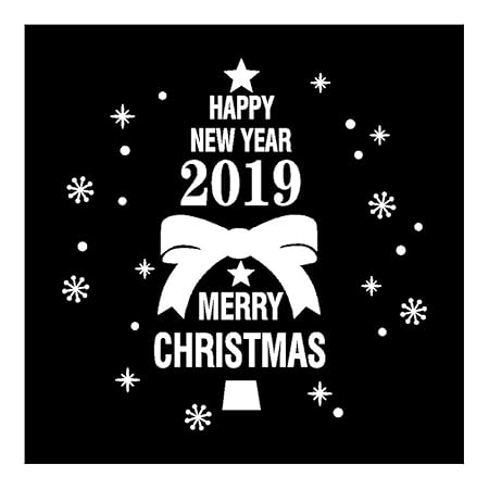 CAOLATOR.2019 Merry Christmas Navidad Etiqueta de La Ventana ...