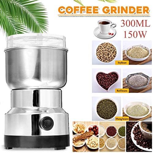 GTFHUH 150W 300ml Electric Coffee Bean Grinder Blenders For Home Kitchen Office Stainless Steel 220V Home Use