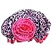Kella Milla Stylish Satin Shower Cap - Pink Leopard