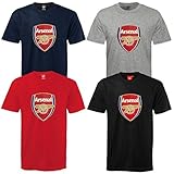 Arsenal Football Club Official Soccer Gift Mens Crest T-Shirt