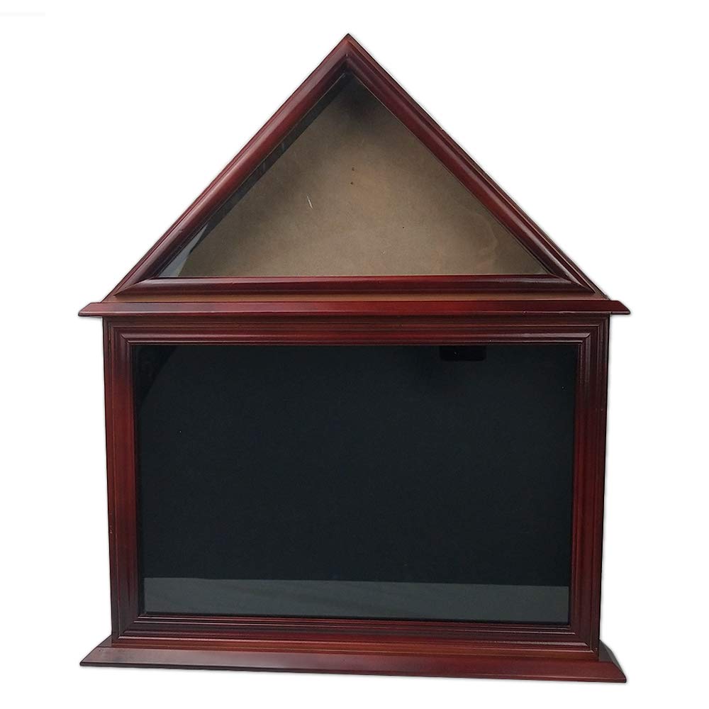 Indeep Flag Display Case Certificate & Document Holder Frame 3' X 5' Flag Military Shadow Box