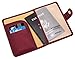 ZOPPEN Passport and Vaccine Card Holder Combo, Passport Holder with Vaccine Card Slot, Passport Wallet Cover Travel Essentials Document Organizer, Rfid Blocking Travel Wallet Womens, Wine Red