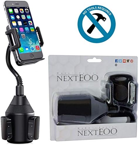 Cup Phone Holder for Car - Cup Holder Phone Mount - Universal Adjustable Gooseneck and 360 Degree Rotation for iPhone 11/11 Pro Max/X/Xs/Xr/Samsung Note 10 Plus/Note 10/Note 9/Galaxy S10/S10+/S9/S8