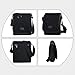 Eshow men canvas Shoulder Bag Cross Bag Messenger Bag Daily Bag Purse For School Cycling Biking Short Traveling Casual Leather Canvas IPAD Black