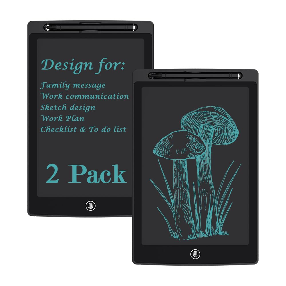 Photo 1 of [2 Pack] [TIQUS] 10 Inch LCD Writing Tablet Pad Ewriter Electronic Board and MeMO Notes for and Adults at Home School and Office Middle Stylus [Black]