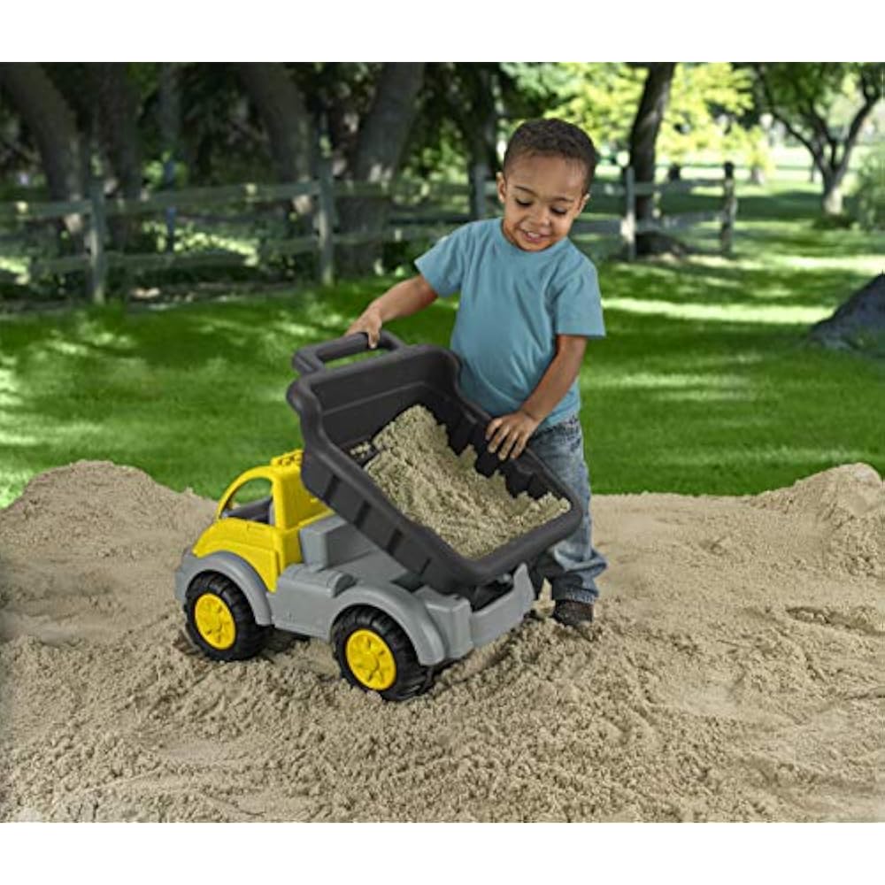 American Plastic Toys Gigantic Dump Truck Big Rugged Wheels Kids Play Vehicle eBay