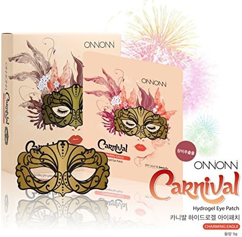 Fun Halloween moisturizing facemask! Hydrogel Eye Patch! 3 Sheet Set! (Charming eagle)