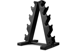 WF Athletic Supply Heavy Duty A-Frame Dumbbell Storage Rack, Steel Dumbbell Holder, Dumbbell Stand & Weight Racks for Home Gym Dumbbell Storage, RACK ONLY, Sizes Option Available