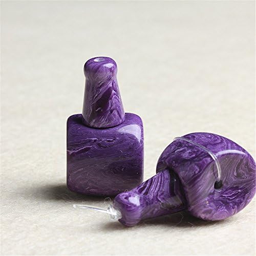 MFMei Charoite Beads 3 Hole Guru Bead Sets, Buddha Jewelry Findings (CS091) (20mm)
