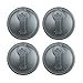 reCAP Mason Jars Lid POUR Cap, Regular Mouth, Silver – 4 Pack - BPA-Free, American Made Ball Mason Jar Lids for Preparing, Serving and Storage, Spill Proof and Made with Safe, No-Break Materials