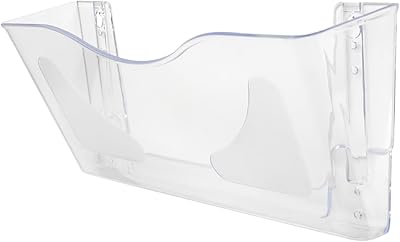 Deflecto A4 Wall Mounted Magazine File Holder Clear Landscape Design