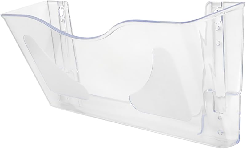 Deflecto A4 Wall Mounted Magazine File Holder Clear Landscape Design