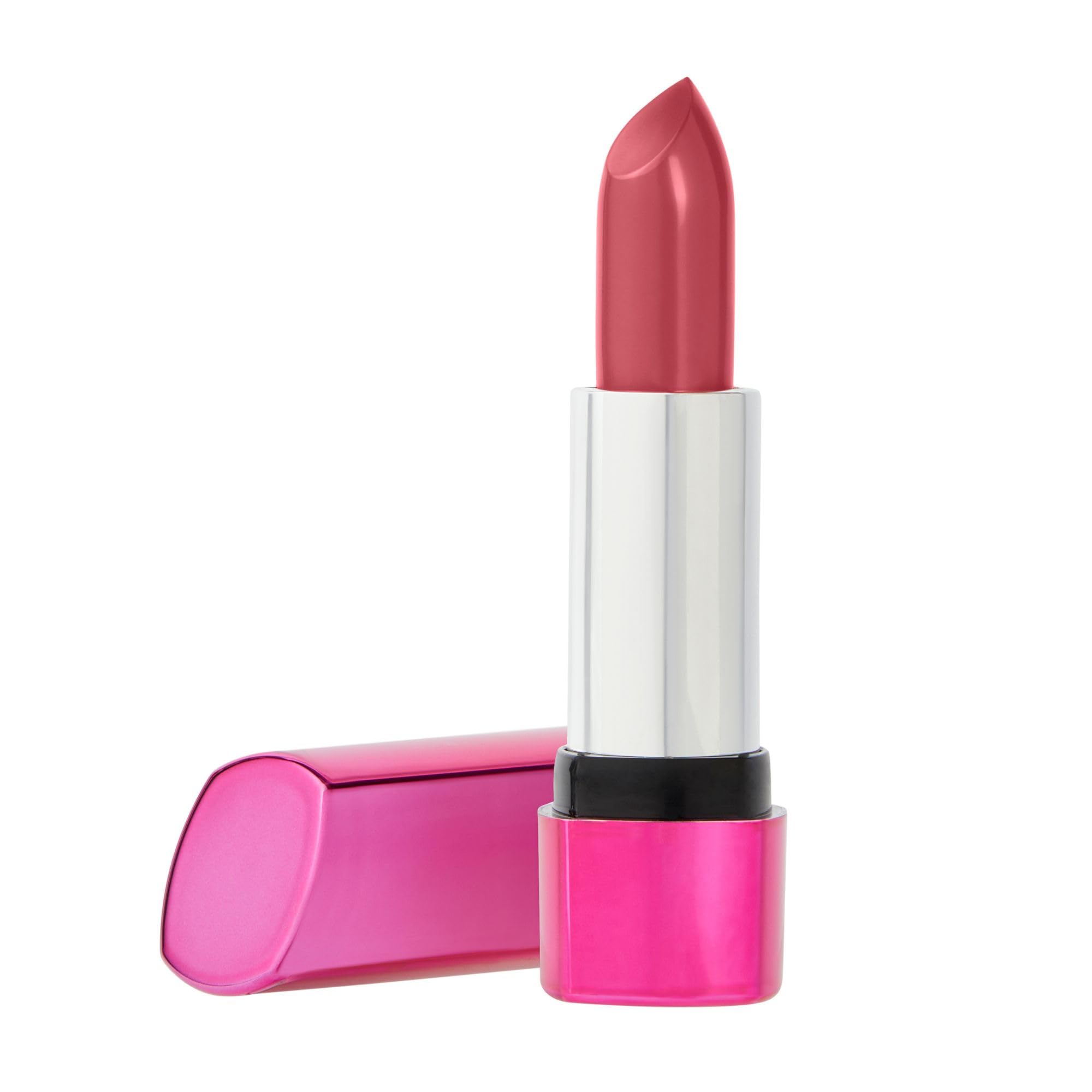 Sleek MakeUP Luxe Lip Satin Lipstick, Highly Pigmented, Hydrating, Creamy Formula, 100% Vegan, Rosé (Pink Nude)