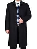 Vogstyle Herren Mantel Neu Wolljacke Lang Umlegekra Produktbild-Vorschau 9