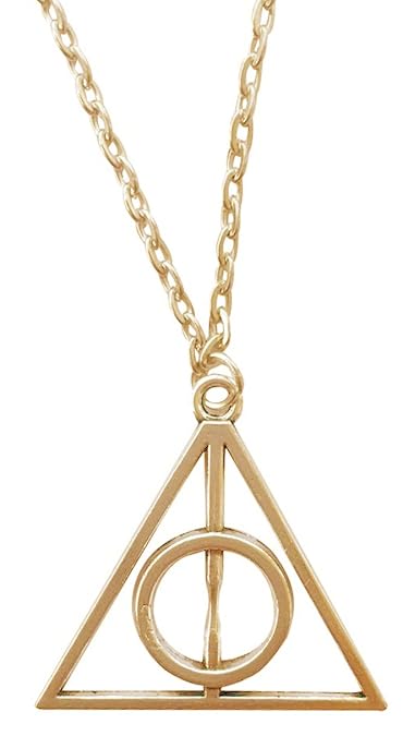 Heiligtümer des Todes silber Farbe Anhänger Kette Halskette Harry Potter inspiriert