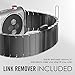 MoKo Band Compatible with Apple Watch 42mm 44mm Series 4/3/2/1, Stainless Steel Replacement Band Wrist Strap with Butterfly Buckle Clasp - Space Gray(Not Fit iWatch 38mm 40mm)