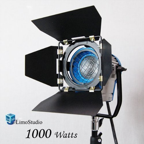 LimoStudio 1000 Watt Photography Photo Video Studio Light Head, Film and Television Tungsten Fresnel Continuous Light Spotlight, AGG1028