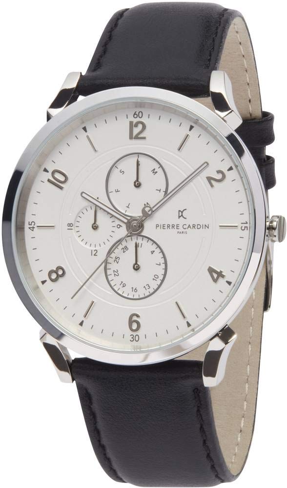 Pierre Cardin Men's Multi Dial Quartz Watch with Leather Strap CPI.2021 — image 1
