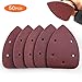 TACKLIFE 50Pcs Mouse Detail Sander Sandpaper 40/60/80/100/240 Grits Hook and Loop Assorted Sanding Paper - ASD2A