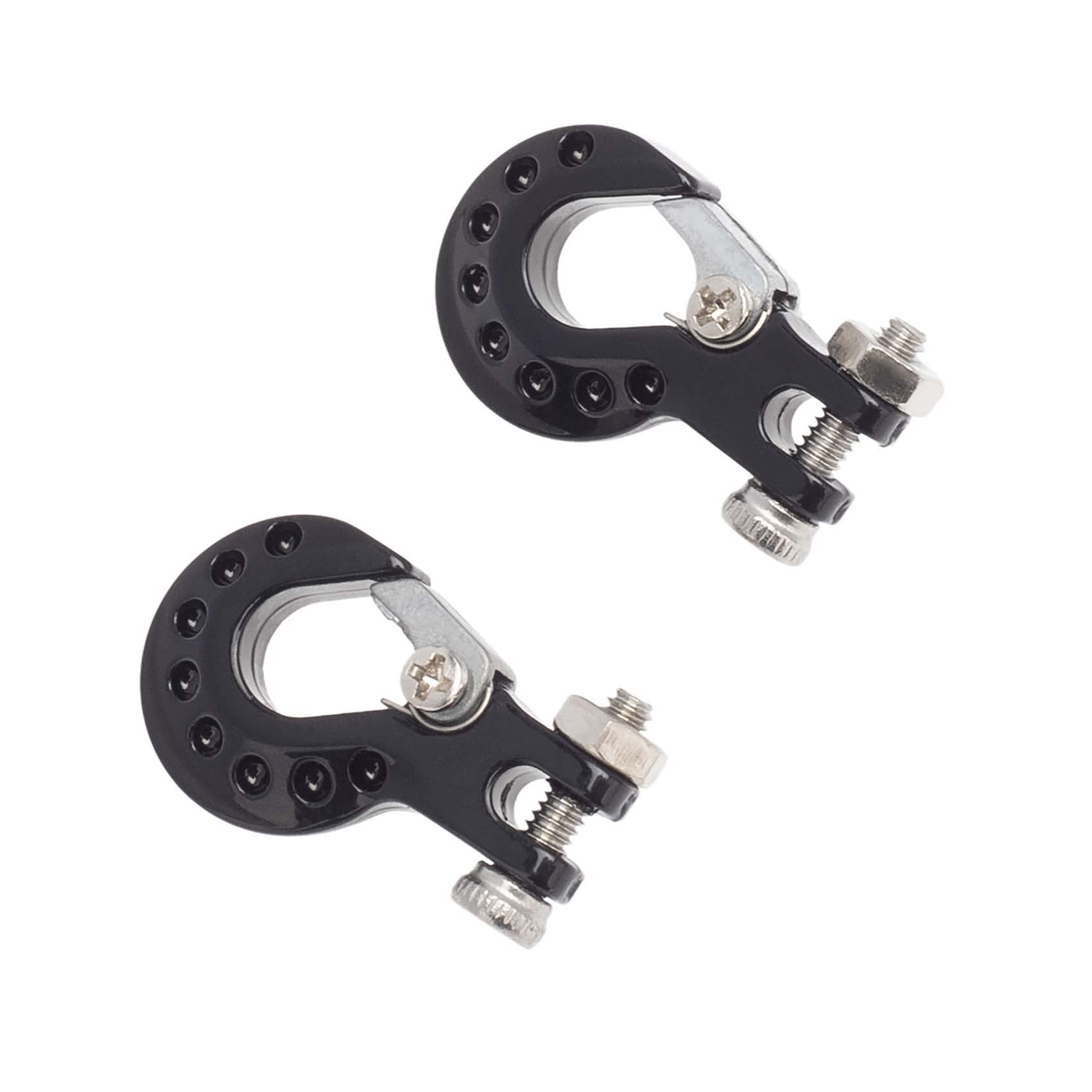 KEEDA RC Crawler Metal Winch Tow Hooks Trailer Towing Hook for 1/10 RC Car Axial SCX10 Tamiya RC4WD D90 D110 TF2 TRX4 (Black)