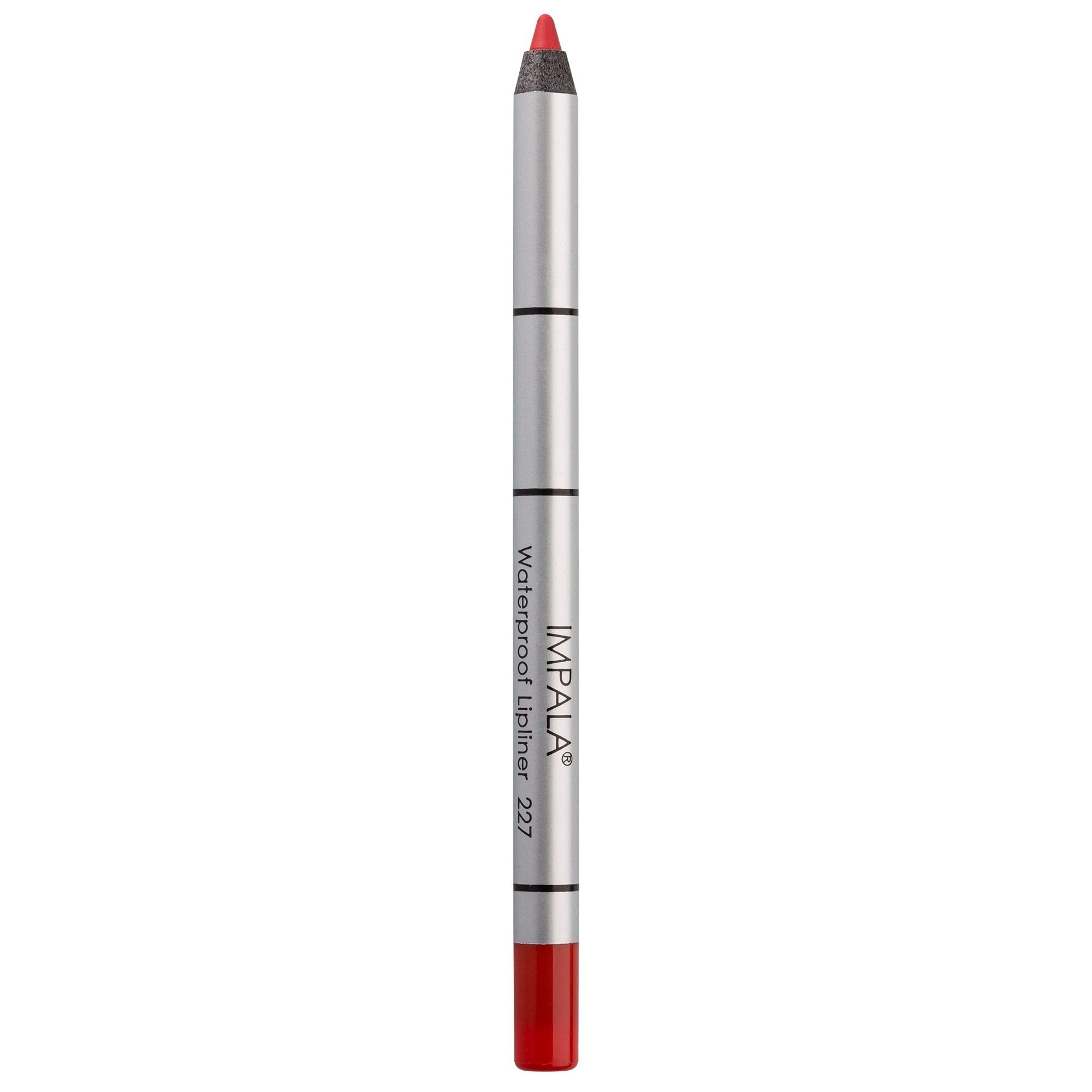 IMPALA | Creamy Waterproof Lip Pencil Matte Red Orange Color 227 | Permanent Lip Liner | Waterproof Lip Pencil | Long-lasting Lip Liner | Volumizing Effect
