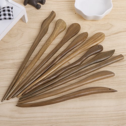 cici store Women Hair Pin Classic Hairpins Natural Wood Jewelry Hair Sticks Vintage Ebony