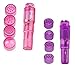 Finever Pocket Rocket Mini Beauty Facial Massagers Travel Massager Tool Facial,Head,Eyes (Pink Purple)