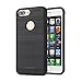 iPhone 7 Plus Case, Moonmini Ultra Slim Shock Absorbing Dual Layer TPU + PC Hybrid Carbon Fiber Texture Shockproof Anti Scratch Full Protection Back Cover for iPhone 7 Plus Black