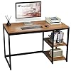 GreenForest Computer Desk 47 inch with Storage Space Home Office Work Desk with 2-Tier Shelves Modern PC Workstation…