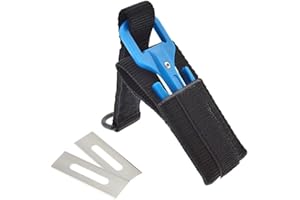 Scuba Diving Line Cutter Underwater Blade Secant Equipment with 420J2 Stainless Steel Blade, High Strength Nylon Handle, 2 Sp