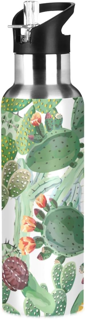 Amazon ウォーターボトル 魔法瓶 ジャグ スポーツボトル サーモス カクタス サボテン 大容量 真空二重構造 水分補給 保温 保冷 水筒 マグボトル オンライン通販