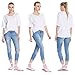AWEHIRU QING Premium Cotton Toe Socks For Women Stylish Tabi Ankle Socks For Flip Flop Pack of 4 (4 pack) (two toes socks 4 pack)