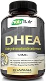 Premium Quality DHEA Supplement, 50MG (50 Capsules) - Promotes Balanced Hormone Levels for Men & Women - slows down Aging Process - Supports Sex Drive - Restores Muscle Strength, Non-GMO, Made in USA